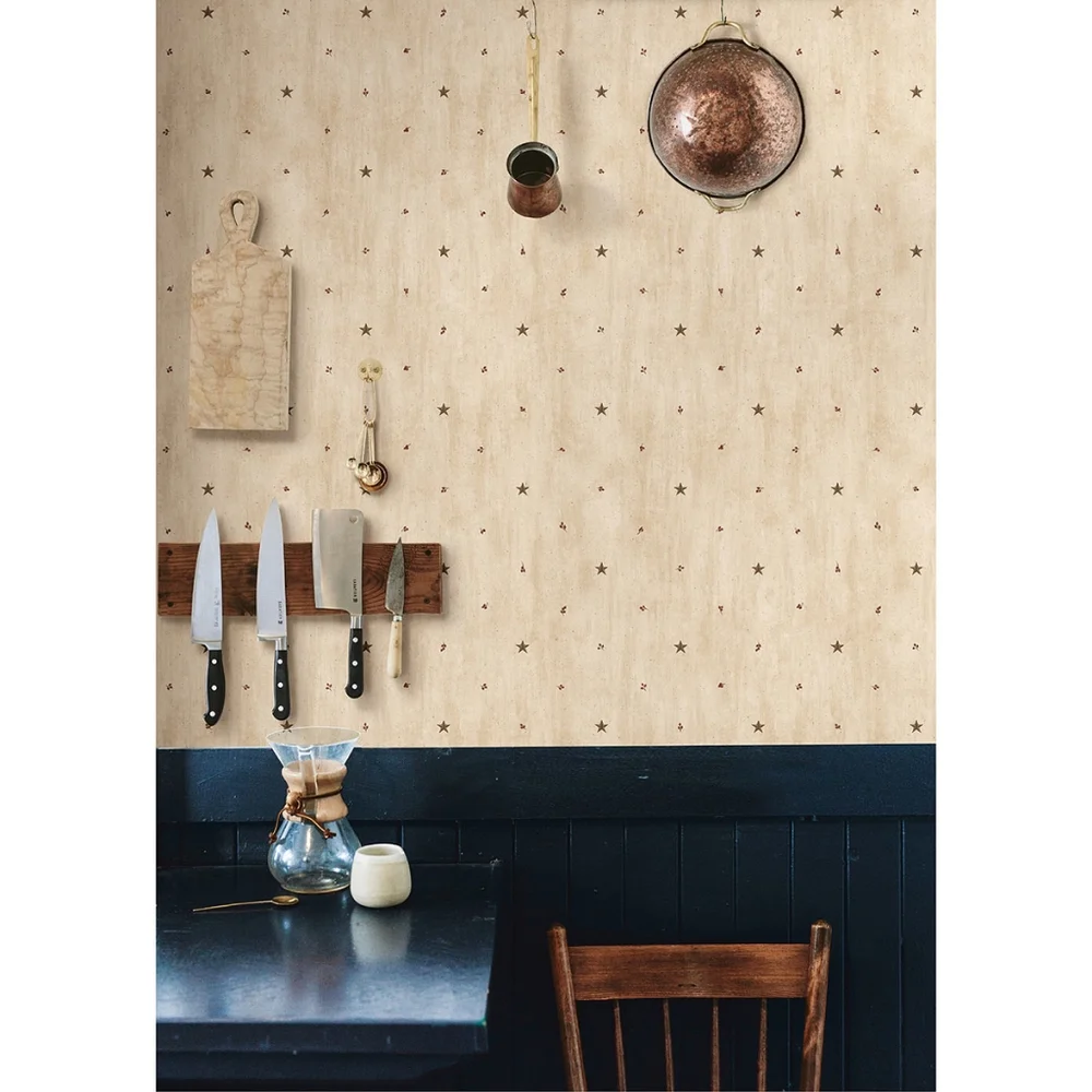 Wallpaper Bryndle Beige Barnstar & Sprigs Country